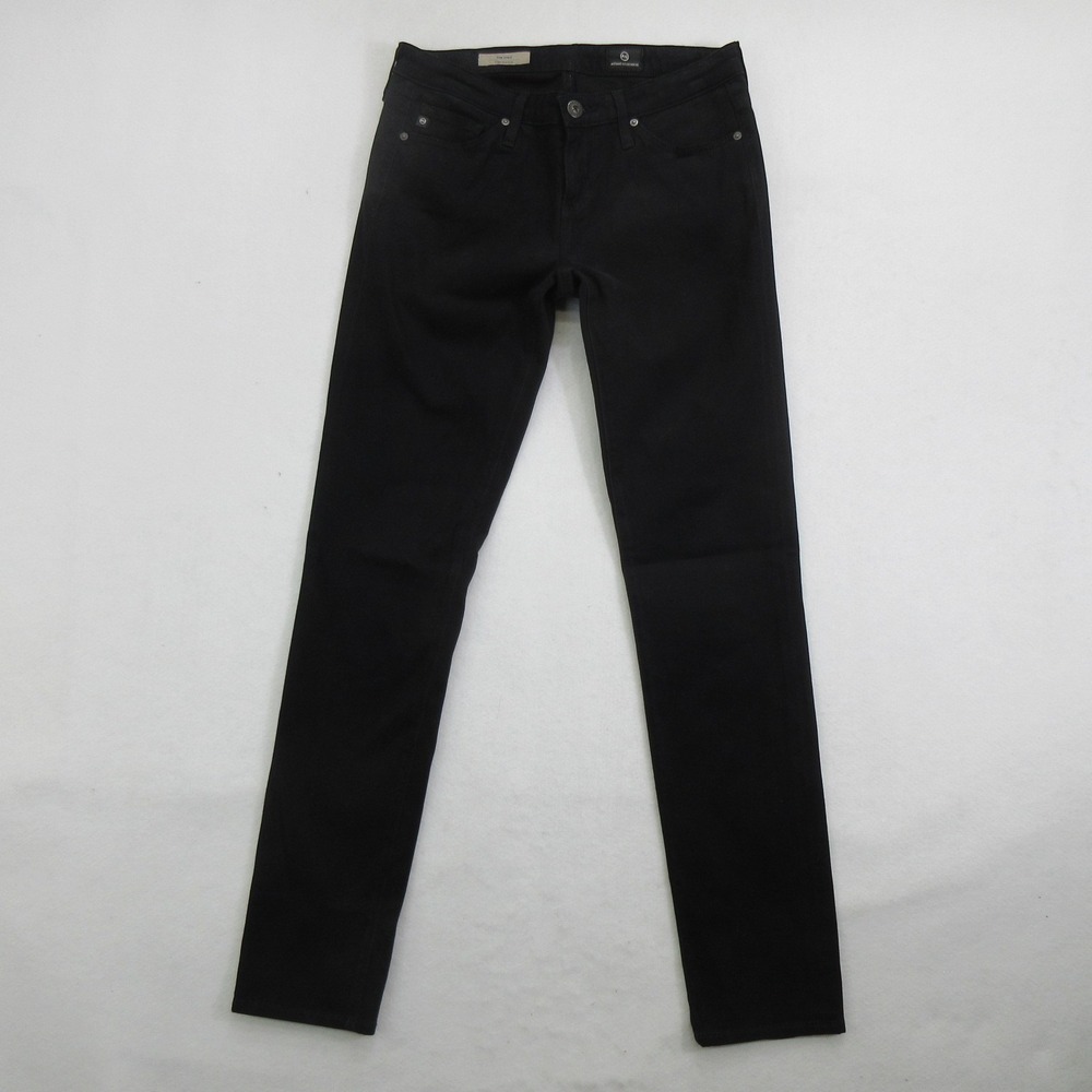 AG Adriano Goldschmied Women's Jeans 25R The Stilt Cigarette Leg Black Stretch